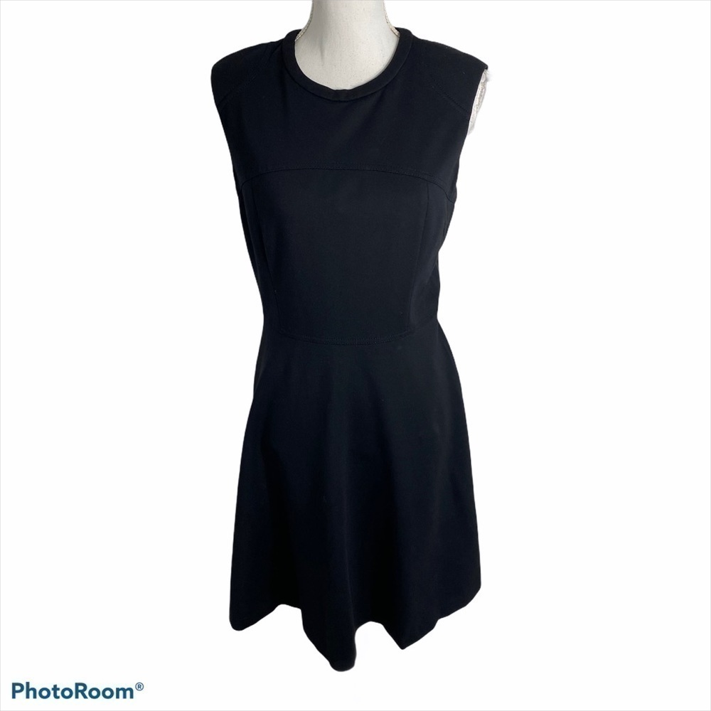 Magaschoni Fit & Flare Black Dress Women’s Sz 8